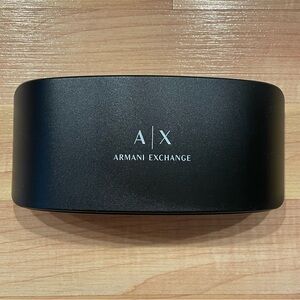 Armani Exchange hard sunglass case Black